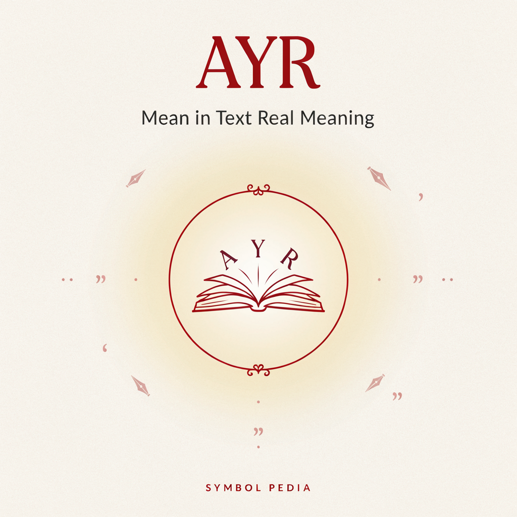 AYR Mean in Text Real Meaning 2026