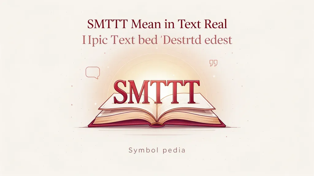 SMTTT Mean in Text Real 2026