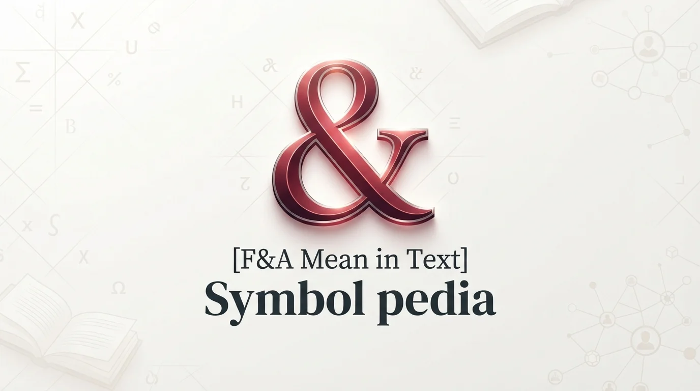 F&A Mean in Text Meaning 2026