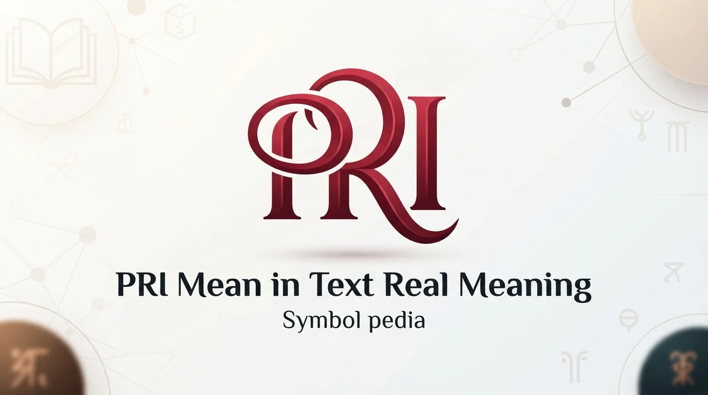 PRI Mean in Text Real Meaning 2026