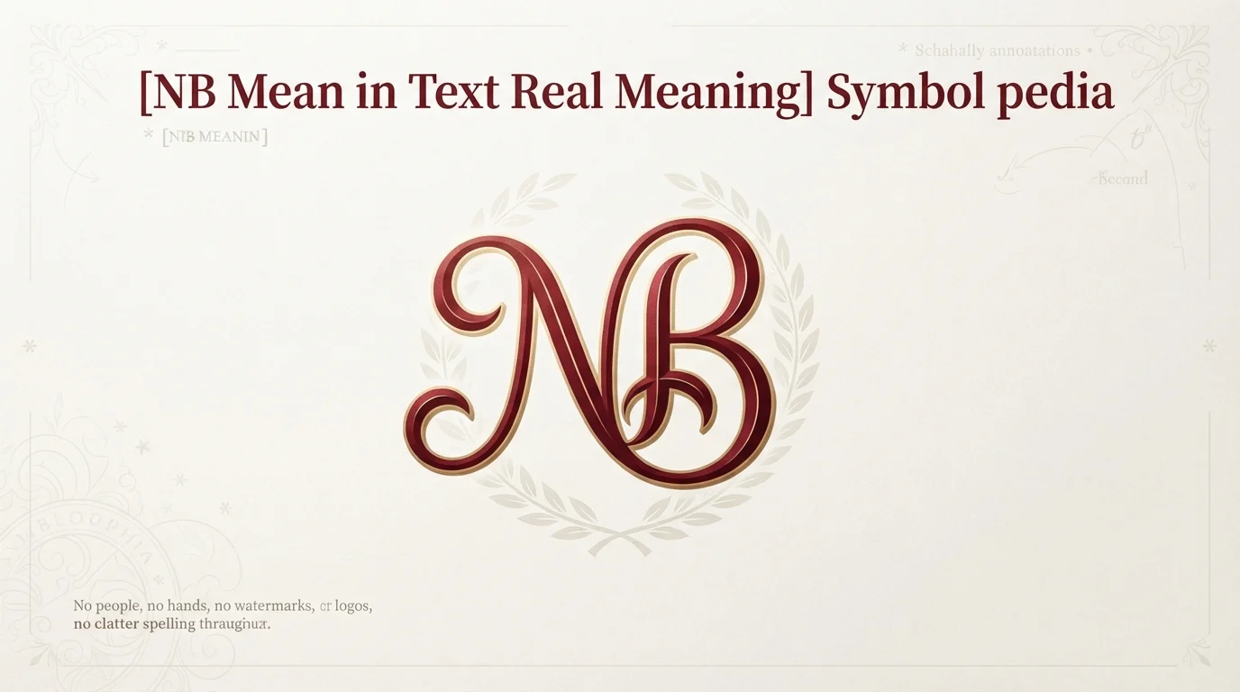 NB Mean in Text Real Meaning 2026