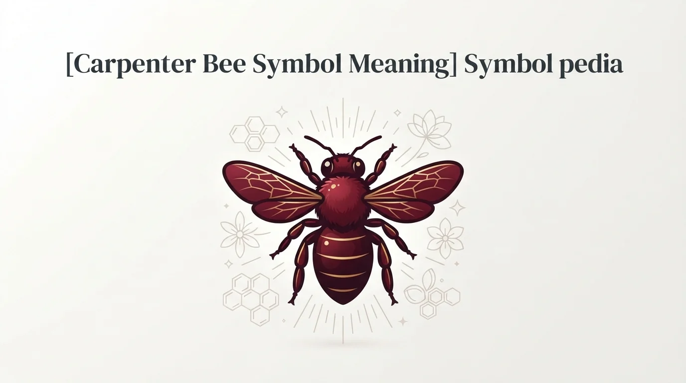 Carpenter Bee Symbol Meaning 2026